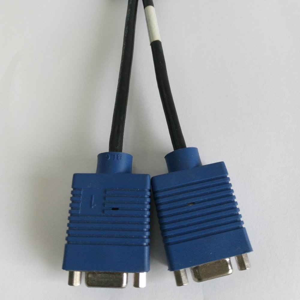 DMS-59 to Dual VGA Y Splitter Cable Dell 0G9438 G9438 Molex SVGA Adapter